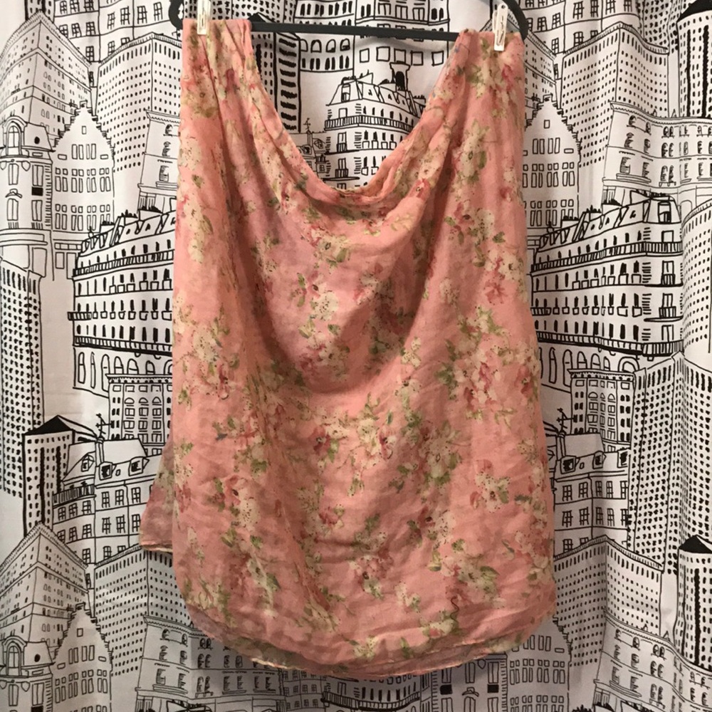 Floral Infinity Scarf